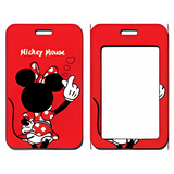 ID Card Badge Holder - Mickey & Friends - Minnie Mouse Blowing Kisses Red Card