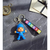 3D PVC Figure Keychain - Pocoyo Y Sus Amigos - Pocoyo Arms Open