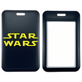 ID Card Badge Holder - Star Wars - Yellow Logo Black Background