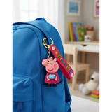 3D PVC Figure Keychain - Peppa Pig - Peppa Holding Camera