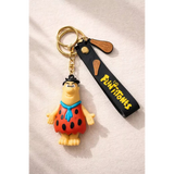 3D PVC Figure Keychain - Los Picapiedras - Fred Flintstone Classic Outfit
