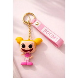 3D PVC Figure Keychain - Dexter's Laboratory - Dee Dee Pink Dress