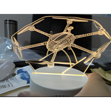 3D LED Night Light - Drone