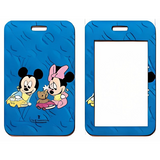 ID Card Badge Holder - Mickey & Friends - Baby Mickey And Minnie With Teddy Bear