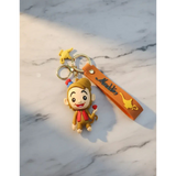 3D PVC Figure Keychain - Aladdin - Abu With Hat Holding Ruby