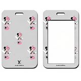 ID Card Badge Holder - Disney - Minnie Mouse Pink Dress LV Monogram