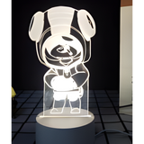 3D LED Night Light - Brawl Stars - Leon
