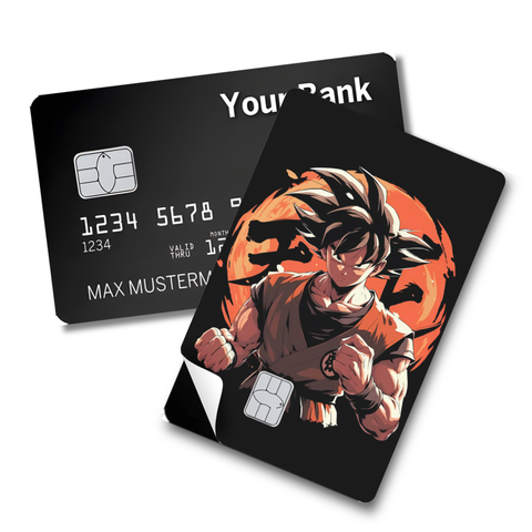 Credit Card Skin Sticker - Dragon Ball - Goku in Fighting Stance