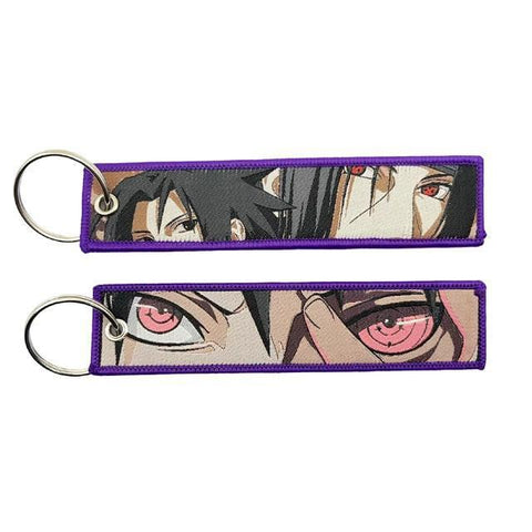 Embroidery Keychain - Naruto - Sasuke & Itachi Uchiha