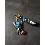 3D PVC Figure Keychain - Lilo & Stitch - Stitch Jack Skellington Pumpkin