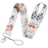 Lanyard - Abstract Faces and Flowers