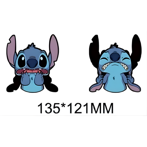 3D Lenticular Sticker - Disney - Stitch Surprised & Angry Expressions