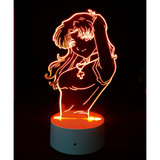3D LED Night Light - Neon Genesis Evangelion - Asuka (3)
