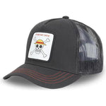 Snapback Cap - One Piece - Jolly Roger (Black)