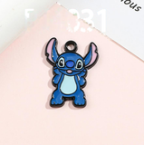 Bracelet Charm - Lilo & Stitch - Blue Stitch standing, mouth open