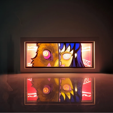 3D Paper Carving Light Lamp - Demon Slayer - Inosuke