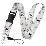 Lanyard - Mickey Mouse - Minnie Mouse Head Silhouettes