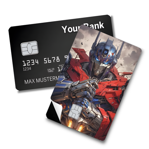Credit Card Skin Sticker - Transformers - Optimus Prime Artwork