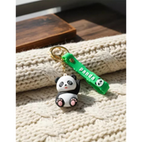 3D PVC Figure Keychain - Oso Panda - Panda Waving