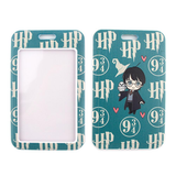 ID Card Badge Holder - Harry Potter - Teal Chibi Wizard Platform 9 3/4