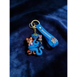 3D PVC Figure Keychain - Zootopia - Nick Wilde And Judy Hopps With A Snake
