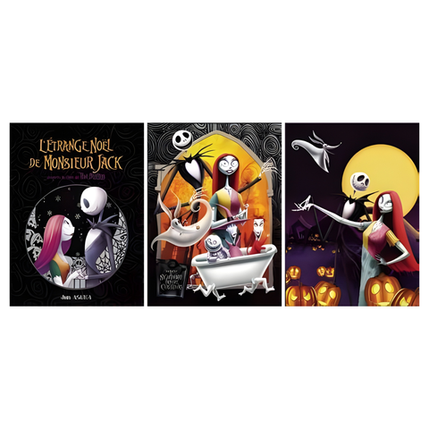 3D Lenticular Poster 12"x16" - The Nightmare Before Christmas - Jack Skellington, Sally & Zero