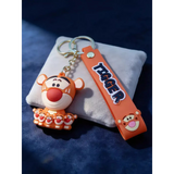 3D PVC Figure Keychain - Winnie the Pooh - Tigger With Mini Tiggers
