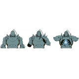 3D Lenticular Sticker - Fullmetal Alchemist - Alphonse Elric Armor Three Forms