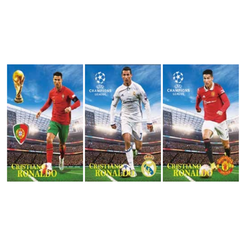 3D Lenticular Poster 12"x16" - Cristiano Ronaldo - Portugal, Real Madrid & Manchester United
