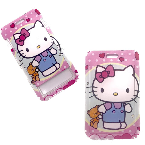 ID Card Badge Holder - Sanrio - Hello Kitty With Teddy