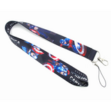 Lanyard - Captain America (Marvel) - Captain America Action Poses Black Lanyard