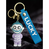 3D PVC Figure Keychain - Horror - Lock Purple Skeleton Suit