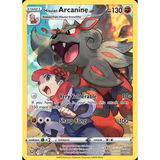 Card Keychain - Pokémon - Hisuian Arcanine basic Trainer Gallery with Adaman
