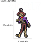 Bracelet Charm - Coco - Ernesto skeleton in purple charro suit