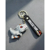3D PVC Figure Keychain - Dinosaurios - Chibi Indominus Rex Crouching