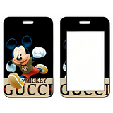 ID Card Badge Holder - Mickey & Friends - Mickey Mouse Running On Gucci Monogram