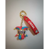 3D PVC Figure Keychain - El Asombroso Circo Digital - Pomni Jester Spiral Eyes