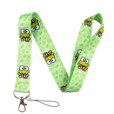 Lanyard - Sanrio - Keroppi with Red and White Striped Shirt