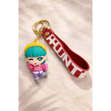 3D PVC Figure Keychain - KPop Demon Hunters - Winking Girl Running