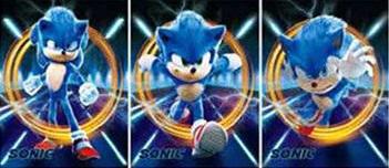3D Lenticular Poster - Sonic The Hedgehog - Sonic & Ring