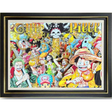 3D Light Frame - One Piece - Straw Hat Crew Collage Under Logo