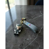 3D PVC Figure Keychain - Sonic the Hedgehog - Grey Sonic Standing Variant 2