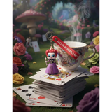 3D PVC Figure Keychain - Alice in Wonderland - Queen Of Hearts Holding Scepter