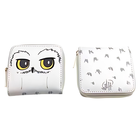 Zippered Short Wallet - Harry Potter - Hedwig