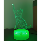 3D LED Night Light - Lucky Cat