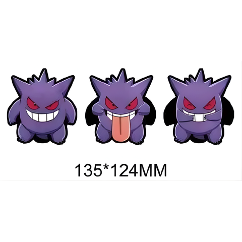 3D Lenticular Sticker - Pokémon - Gengar Trio