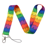 Lanyard - Rainbow Drips