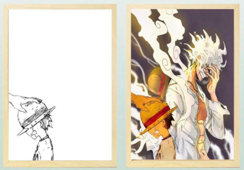 Paint Lamp Frame Light - One Piece - Monkey D. Luffy Kid & Gear 5TH