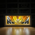 3D Paper Carving Light Lamp - Vegeta