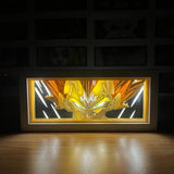 3D Paper Carving Light Lamp - Vegeta
